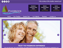 Tablet Screenshot of pinebrook-dental.com